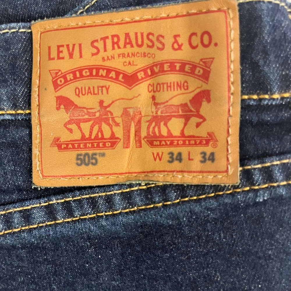 Levi's Dark Blue Straight Jeans